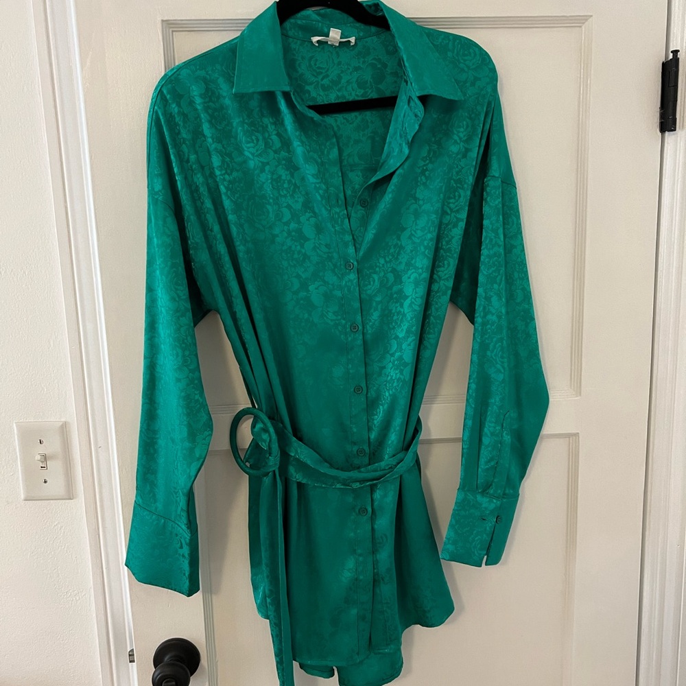 12th Tribe Green Mini Dress - Picture 3 of 4